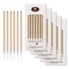 BEAN LIEVE 24-Count Birthday Candles - Long Thin Cake Candles Slow Burning Candles for Birthday, Wedding, Lucky Party Decoration (Champagne Gold)
