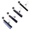 2 Pcs Hair Extensions Hanger, Wigs Storage Hair Hanger, Wooden Hanger with Anti-Slip Stickers Hair Extension Hangers for Wigs (Black)
