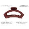 TELETIES - Tiny Open Claw Clip - Strong Grip, Bendable Teeth, Comfortable Open Cutout Design - Ideal for Thin Hair, Kids, Half-up Hairstyles - For All Hair Textures - Fall Collection - Nutmeg