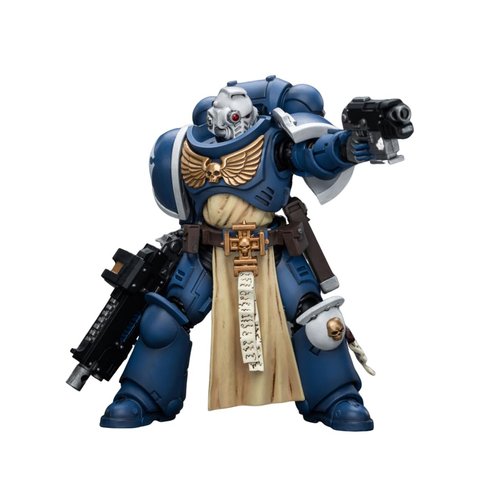JOYTOY Warhammer 40,000 1/18 Action Figure Ultramarines Sternguard Veteran with Combi Plasma Collection Model Birthday Gifts