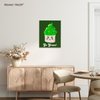 3dRose, Go Green - St Patricks Day Irish Cute Cupcake - Eco friendly Kawaii Dessert - Ireland Irish humor, Museum Grade Canvas Wrap 10x8