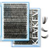 KevKev Lash Clusters Individual Lashes 3D Fluffy Eyelash Clusters 320 Pcs Cluster Lashes 30+50D Wispy Volume Lashes DIY Lash Extensions Thin Band & Soft(Fluffy 30+50D,D-12-18mix)