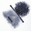 Tesvyns 1500pcs Mini Hair Rubber Bands, Non-slip Rubber Hair Bands for Girls, Elastic Hair Ties(0.5 inch) Black