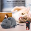 LUVI Fusicase Remote Control Mouse Cat Toy, Funny Electronic Rat Flocking Mouse Wireless Toys for Cat Dog Kitten Pet Interactive Cat Toys Gray