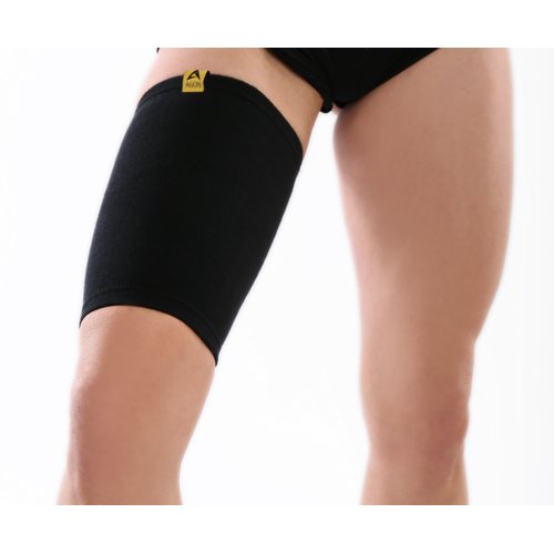 AGON Thigh Compression Sleeve Brace Support Compression Recovery Thighs Wrap Pain Relief for Sore Hamstring Groin Quad Sweat Men & Women Hip Injury Thigh Compressions Trimmer Active Sports (Medium)