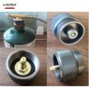 Lixada Camping Stove Adapter 1LB Propane Small Tank Input EN417 Lindal Valve Output/Propane Gas Tank Conversion Head Backpacking Stove Convert Connector, Silver