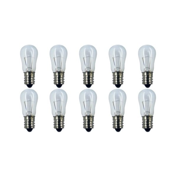CEC Industries #6S6 6V Bulbs, 6 V, 6 W, E12 Base, S-6 shape (Box of 10)