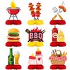 9 Pieces BBQ Baby Shower Decorations BBQ Baby Shower Centerpieces Baby Q Birthday Party Decorations for Birthdays Carnival Summer Barbecue Baby Shower Holidays Party Supplies