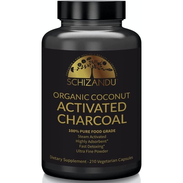Coconut Charcoal Powder, Activated Coconut Charcoal Capsules & Activated Hardwood Charcoal Powder, Vegan 100% | Supports Skin, Body, Teeth Whitening (Activated Coconut Charcoal Capsules)