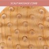 Beaupretty Beech Massage Comb Scalp Massager Shampoo Brush Wooden Dandruff Comb Head Massage Comb Scalp Scrub Brush Shampoo Comb Handheld Massager Tools Wood Comb Curly Man Exfoliating Brush
