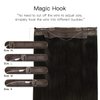 HOTBANANA Wire Hair Extensions, 12 inch 70g Dark Brown Fish Line Hair Extensions Real Human Hair Straight Invisible Wire Hair Extensions Remy Hair Extensions