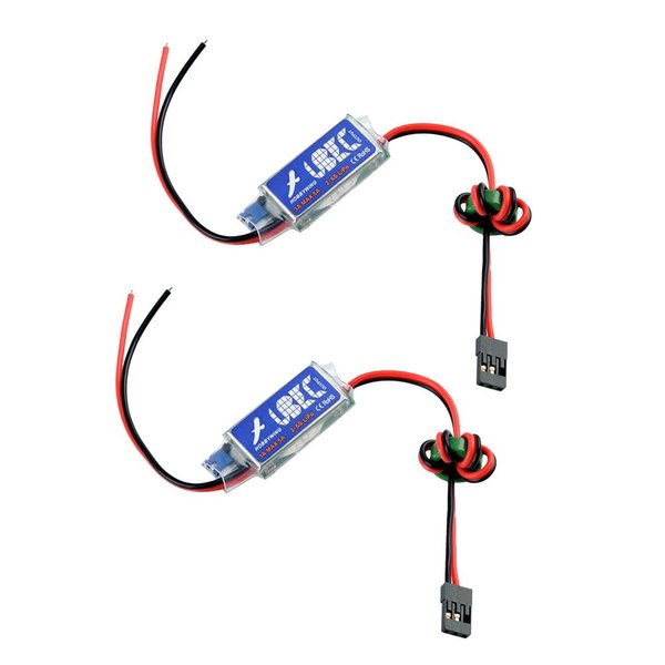 JINOARC 2pcs RC BEC Switchable UBEC 6.0-25.2v Input / 5v/6v Adjustable Output BEC for FPV Camera Servo Power Supply