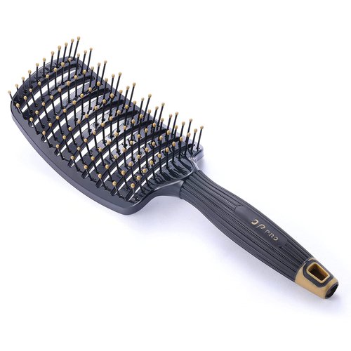 PERFEHAIR Curved Vented Hair Brush for Faster Blow Drying, Professional Vent Paddle Hairbrush for Styling, Detangling Men and Women's Wet Dry Curly Thick Straight Hair