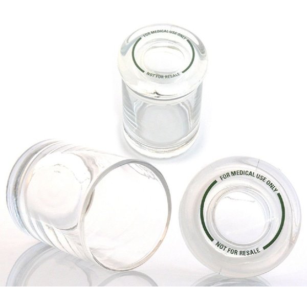 2 Air Tight Odorless Medical Jar Herb Stash Medicine Container