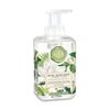Michel Design Works Foaming Hand Soap 17.8oz, Magnolia Petals Scent and Design, Shea Butter and Aloe Vera Blend, Beautiful Square Container with Pump