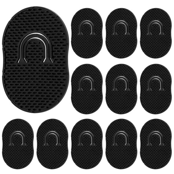 Pocket Hair Palm Combs Portable man Beard Brush Plastic Palm Finger Hand Brush Scalp Massage Combs Shampoo Brush Combs Pet Grooming Brushes Combs for Home Travel use (12Pack)