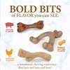 Nylabone Puppy Gourmet Style Strong Chew Toy Bacon, Chicken, Peanut Butter Puppy Gourmet Bundle, Set of 3 (Pack of 1)