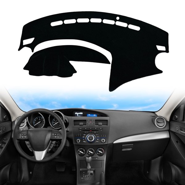Biifoxee Dash Cover Custom fit for Mazda 3 2010 2011 2012 2013 Dashboard Cover Dashcover Dash Mat Protector Carpet Pad Accessories