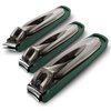 Nail Clippers Set-3 Pack,Fingernail Clippers& Toenail Clipper for Men,Wowen,Nail Clippers with catcher,Nail Cutter for Thick Toe Nails,Stainless Steel Ultra Sharp Sturdy