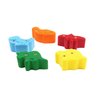 Atomik Rock Climbing Holds Set of 5 Screw-On Dinosaur Footholds in Assorted Bright Tones