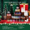 AZUREBEAUTY Dip Powder Nail Kit Christmas, 20 Colors Dip Nails Powder Starter Set with Glitter Color Liquid Top/Base Coat Activator for French Nail Art Manicure DIY Salon Present