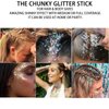 MEICOLY Green Body Glitter Stick,St.Patrick's Day Accessories Emerald Green Face Glitter Makeup,Waterproof Mermaid Face Glitter Gel,Chunky Sparkly Body Glitter For Women,Saint Patricks Day Decorations