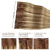 Wire Hair Balayage Blonde Extensions 14 Inch 70g Ombre Brown Highlighted Golden Blonde Remy Human Hair Extensions Invisible Wire Human Hair Extensions Fish Line Hair