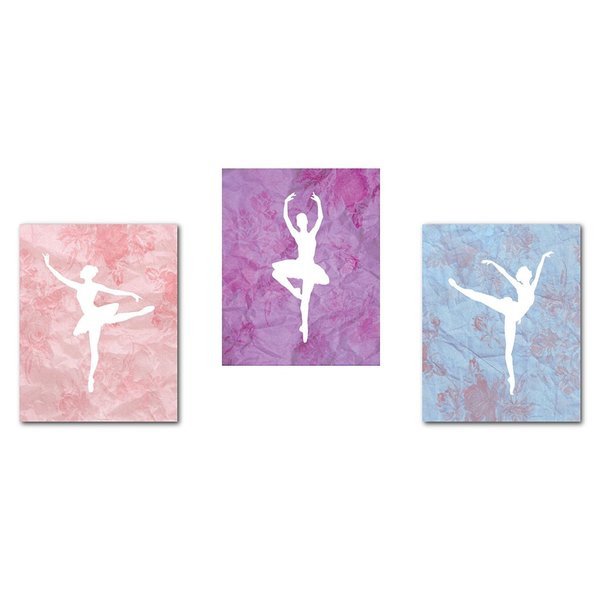 Ballerina Decor 16x20 Inch Print, Ballet Dancer Collection, Ballerina Silhouette, Wall Art Prints, Kid's Room Decor, Gender Neutral Nursery Decor, Baby Room, Ballet Decor, Girl's Room Decor