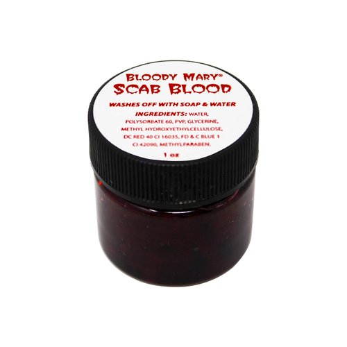 Scab Blood Fake Blood Bloody Mary Special Effects Halloween Makeup, 1 OZ