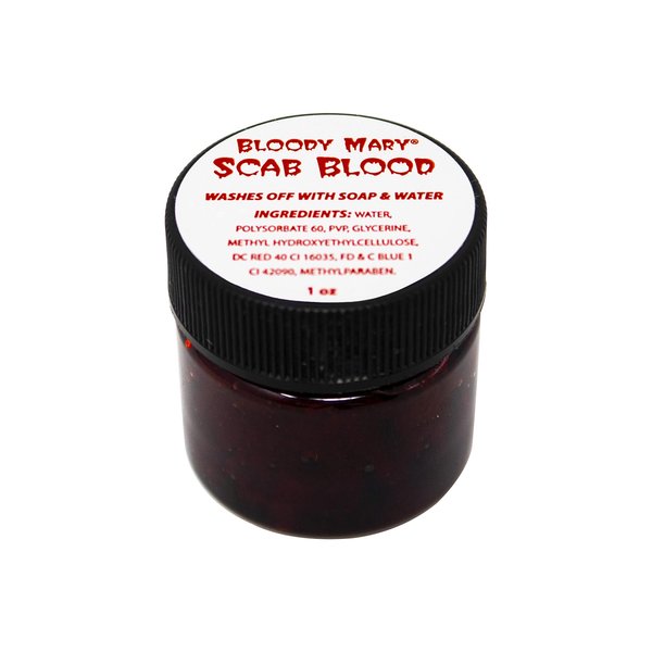 Scab Blood Fake Blood Bloody Mary Special Effects Halloween Makeup, 1 OZ