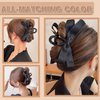 FDBJulyy Bow Hair Clips - Nonslip Claw Clips for Thick & Thin Hair, Big Bows for Women and Girls