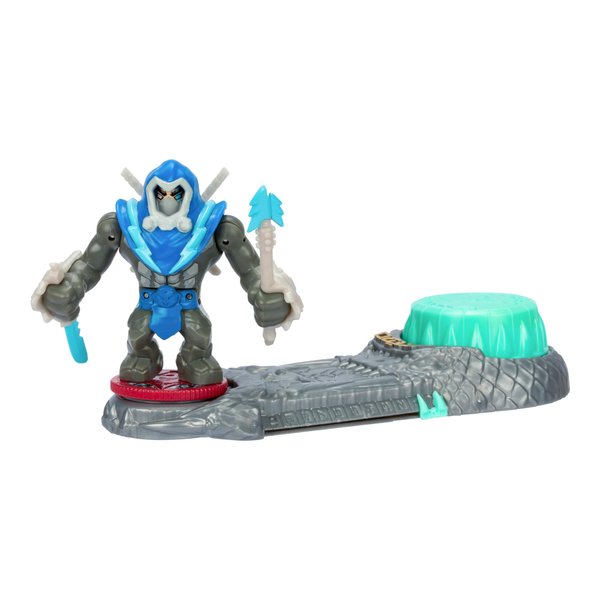 Legends of Akedo Ninja Bosses, Cyber Blade, 3" Tall Battling Action Figure with 360˚ Blade Defense and Attack Spin Action, Double Defense Armor That Pops Off When Struck, 4 Ninja Bosses to Collect