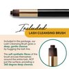 BL Lashes Eyelash Shampoo+ Brush, Eyelid Foaming Cleanser for Natural and Extension Lashes, Gentle Lash Bath and Makeup Remover for Salon and Home (50ml)