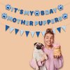 Dog Birthday Party Supplies, It's My Bday Mother Puppers Banner Sign, Puppy Dog Paw Birthday Decorations Backdrop, Blue Happy Birthday Decor Pennants Banner for Pet Dog Boy Girl, Vicycaty