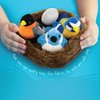 Madzee Bird Toys – Cute Stuffed Animal Bird Nest for Kids – Plush Toy with Birds, Egg, Nest – Stimulating Plush Bird Nest for Creative Play