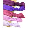 Elastic Hair Tie & Bracelet in One SOLID COLOR Purple MIX 5PC