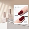 MAYCHAO 15ML Gel Nail Polish 1Pc Burgundy Red Gel Polish Soak Off UV LED Nail Polish Nail Art Starter Manicure Salon DIY at Home, 0.5 OZ