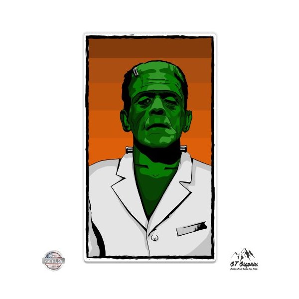 Frankenstein - 8" Vinyl Sticker - for Car Laptop I-Pad - Waterproof Decal