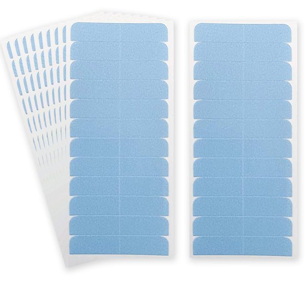 Kachanaa 120 Pieces Lace Front Wig Tape Double Sided Adhesive Waterproof Lace Glue for Front Lace Wig Tape in Hair Extension (Blue)