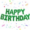 KatchOn, Green Happy Birthday Balloons - 16 Inch | Green Happy Birthday Banner, Green Birthday Sign | Jungle Party Decorations | Green Happy Birthday Sign for Emerald Green Birthday Decorations Women