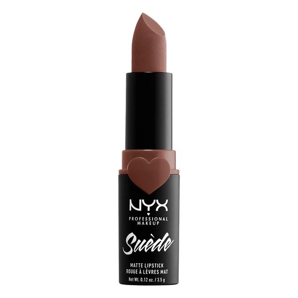 NYX PROFESSIONAL MAKEUP Suede Matte Lipstick, Vegan Formula - Free Spirit (Medium Nude with Pink)