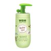 WBM Care Baby Oil, Moisturizing Baby Massage Oil, Mineral Oil Free With 100% Natural Ingredients And Vitamin E - 4.3 fl oz