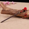 2 PACK Japanese Chinese Hair Stick Retro Wooden Hairpin,Flower Hair Chopsticks Handmade Wooden Hair Stick Classic Hair Chopstick Hair Pins for Long Hair