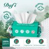 DAFI Disposable Face Towels, Dry Wipes 60 Count, Extra Thick Soft Facial Towels for Sensitive Skin, Makeup Removing, Cleansing, Nursing, Travel, 7×8 Inches