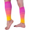 Doc Miller Calf Compression Sleeve Men and Women 20-30 mmHg, Shin Splint Compression Sleeve for Varicose Veins and Maternity 1 Pair ( Pink Peach Yellow, Small)