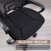 MYFAMIREA Car Seat Cushion Pad Comfort Seat Protector for Car Driver Seat Office Chair Home Use Memory Foam Seat Cushion with Non Slip Bottom (Black)