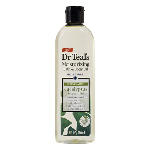 Dr. Teals Bath & Body Oil Variety Gift Set (3 Pack, 8.8oz Ea.) - Rejuvenating Eucalyptus, Ultra Rich Shea Butter, & Nourishing Coconut Oil - Essential Oils Hydrate Skin & Alleviate Stress