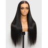 UNICE Straight Bye Bye Knots Wig Bleached Invisible Knots 7x5 Lace Front Wigs Human Hair Put on and Go Glueless Human Hair Wig Pre Plucked Pre Cut lace Natural Hairline 150% Density 22 inch