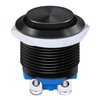Twidec/16mm Waterproof Black Metal Shell Momentary Raised Top Push Button Switch 3A/12~250V SPST 1NO Start Button for car Modification Switch M-16-BK-G