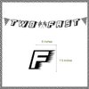 TC.ES Two Fast Happy Birthday Banner, Second Birthday Decorations Boy Race Car Themed Party Decorations